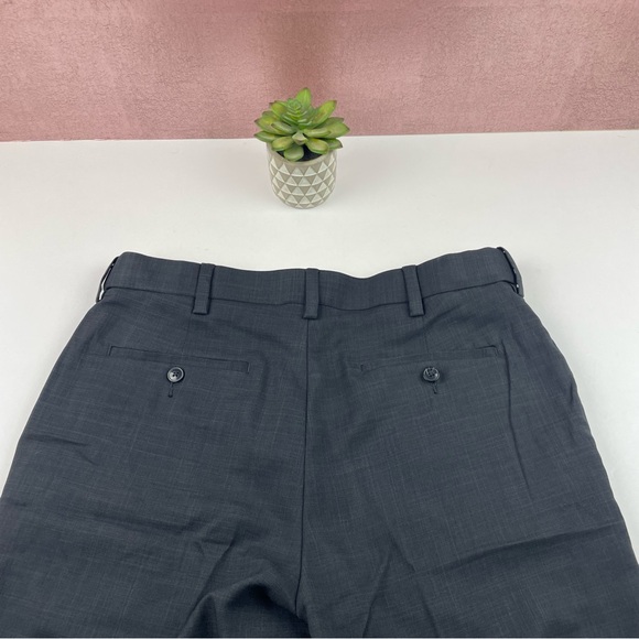 Savane Black Gray Dress Pants Men Size 34x30 - Picture 6 of 8